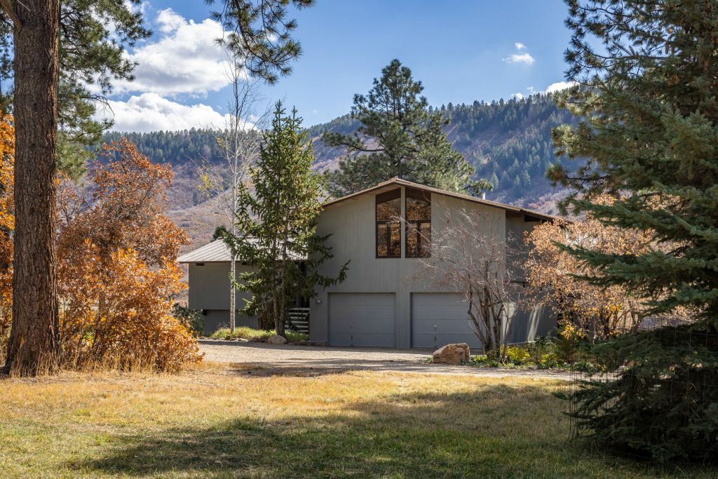 Includes a two car garage.