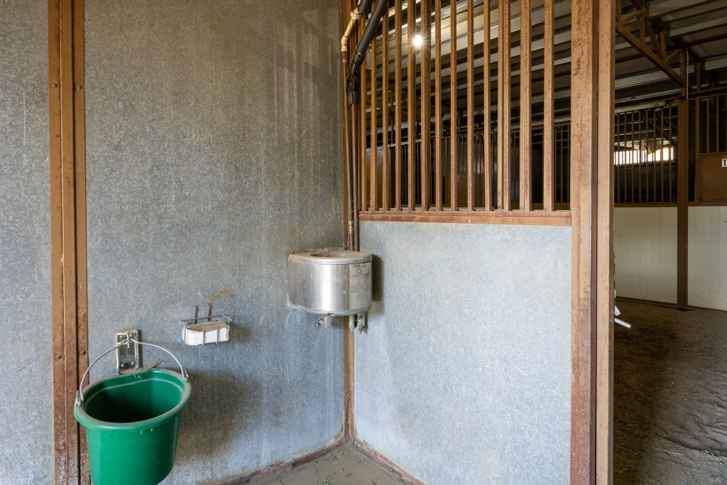 Water in stalls.